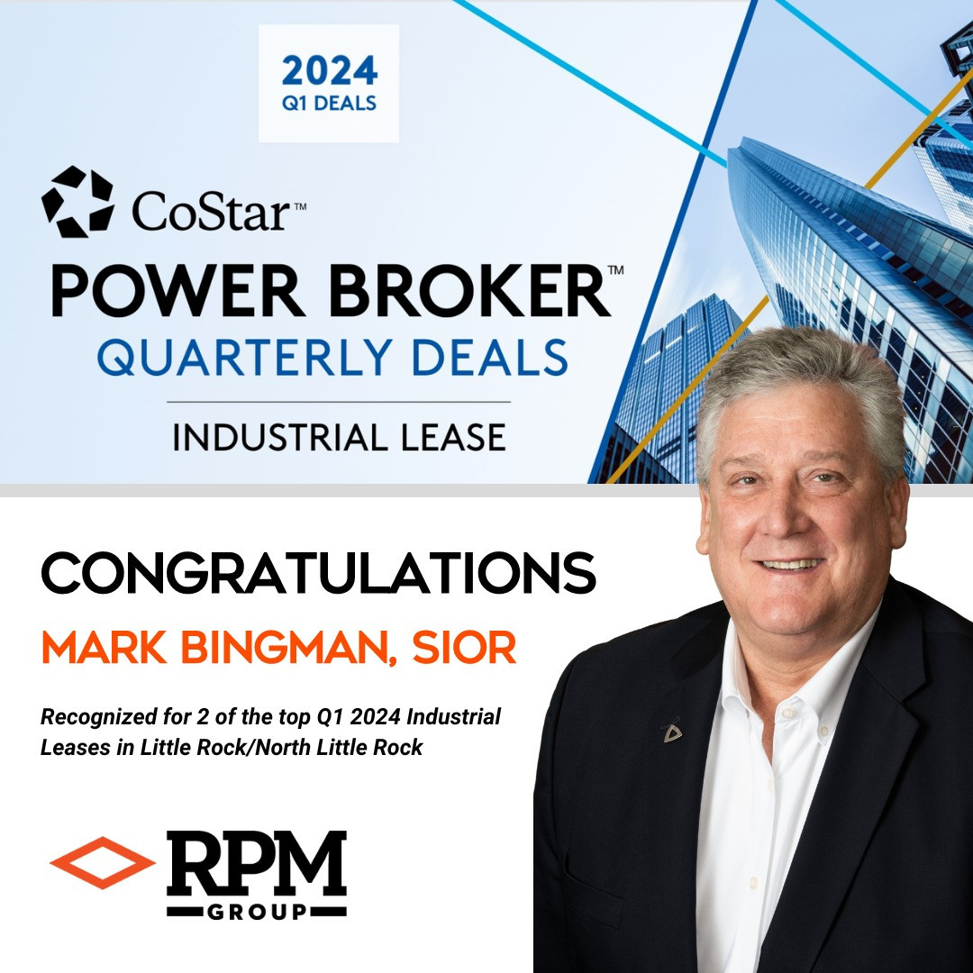RPM Group/Mark Bingman Wins CoStar's Q1 2024 Power Broker Quarterly Deals Award
